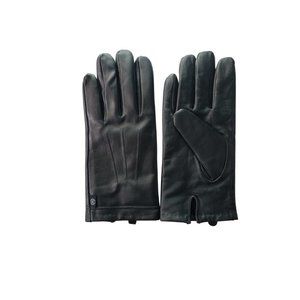 (NWOT) Isotoner Genuine Black Leather Gloves Mens - Size Medium